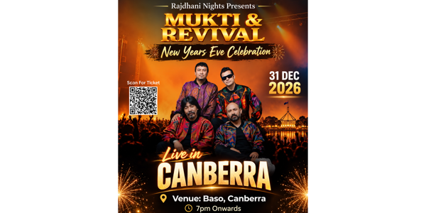 The Mukti and Revival Concert Canberra live at The Baso - Canberra - Concert poster