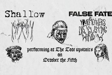 Alloxylon, Your Mothers Disgusting Window, False Fate, Shallow at The Tote Upstairs October 5