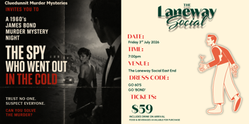 A 1960s James Bond Murder Mystery Night