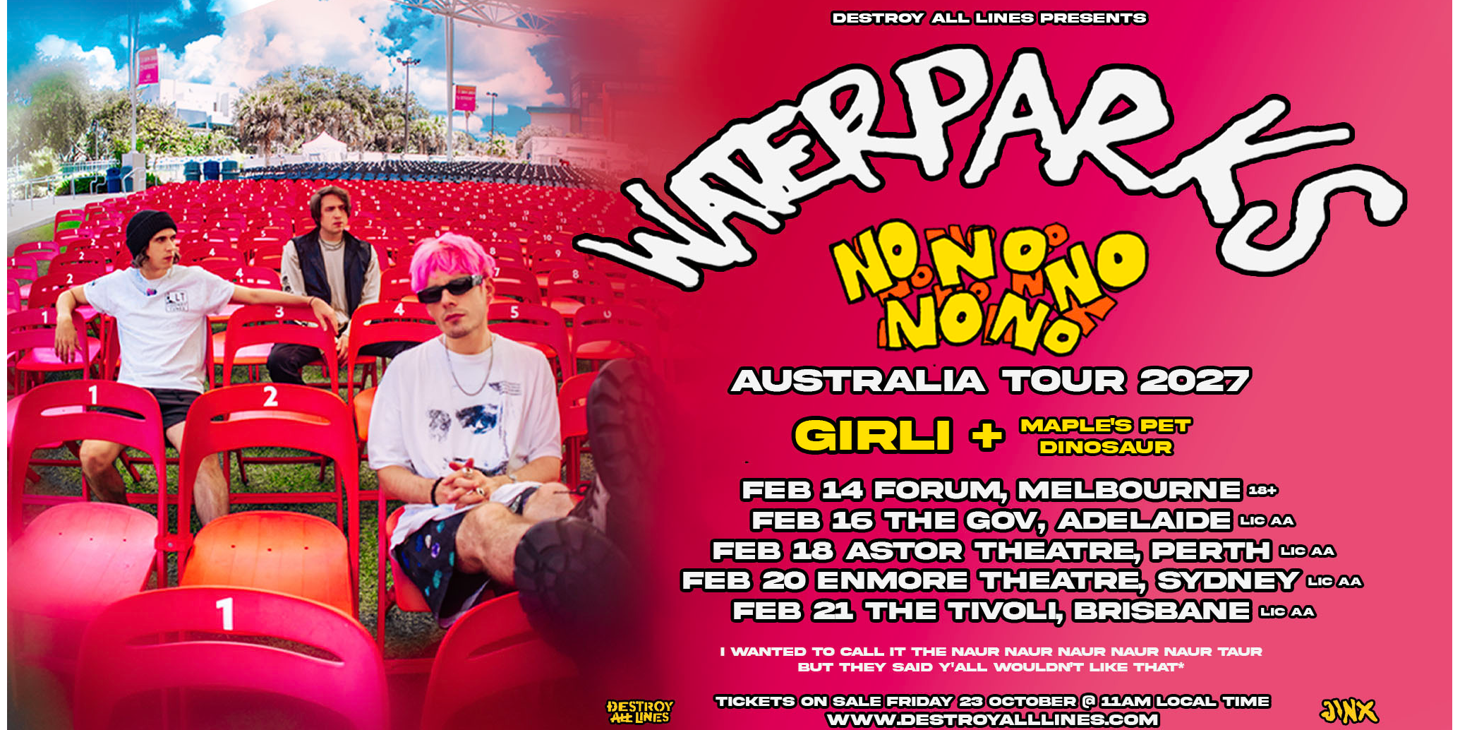 Waterparks Australian Tour 2027
