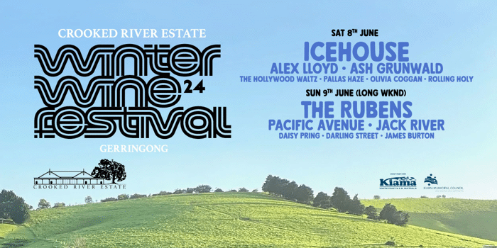 Winter Wine Festival Tickets at Crooked River Estate Gerringong