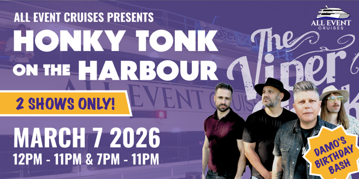 Honkytonk on the Harbour - Damo's Birthday Bash! Starring the Viper Creek Band - 7pm to 11pm