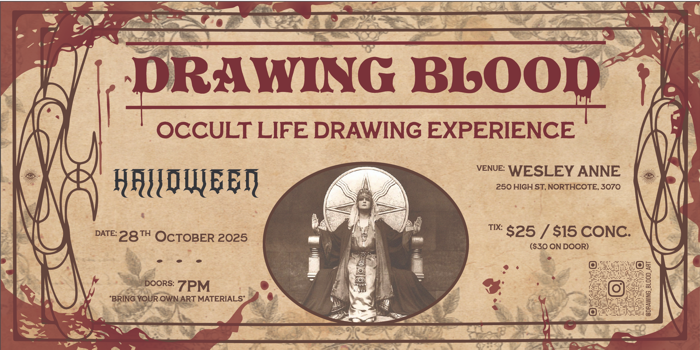 Drawing Blood Occult Life Drawing - HALLOWEEN