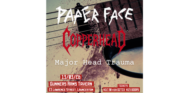 Friday the 13th live at Gunners Arms Tavern in Launceston on March 13, 2026 - Concert poster