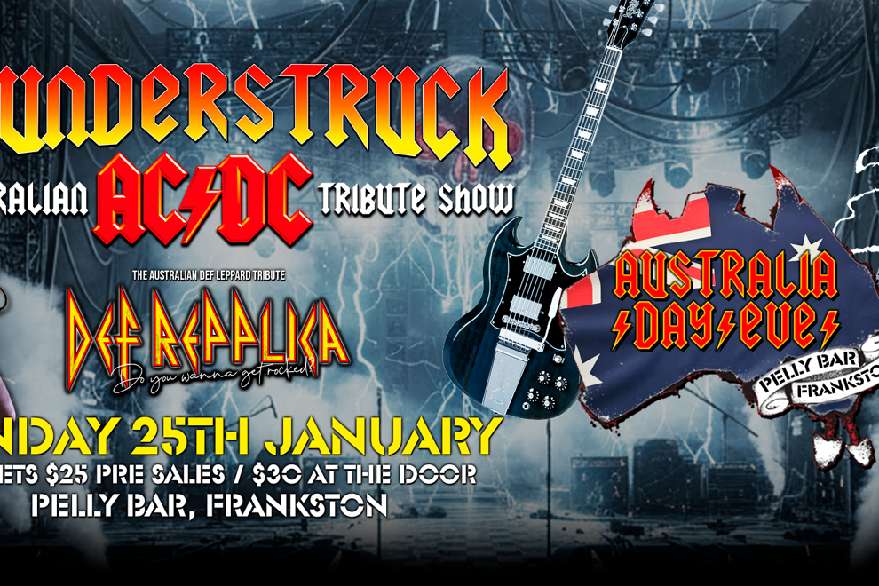 Thunderstruck and Def Repplica Aus Day Eve at The Pelly Bar