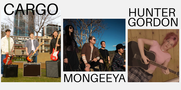 Cargo, MONGEEYA & Hunter Gordon – Live at Four5Nine live at Four5Nine Bar - Concert poster