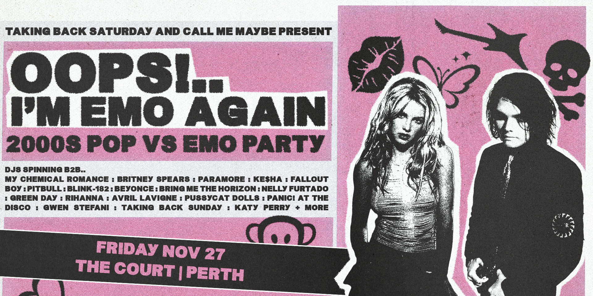 OOOPS!.. I'm Emo Again: 2000s Pop vs Emo Party - Perth