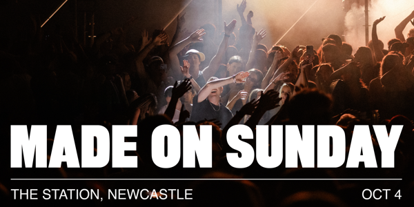 Made On Sunday - Newcastle live at The Hamilton Station Hotel - Concert poster