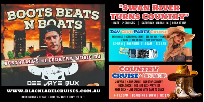 BOOTS BEATS N BOATS "SWAN RIVER TURNS COUNTRY"