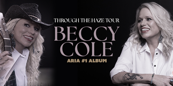 Beccy Cole - Through The Haze Tour live at York on Lilydale - Concert poster