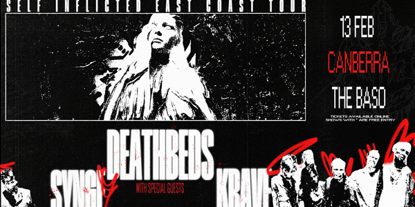 Deathbeds - Self-Inflicted East Coast Tour | Canberra 18+ poster