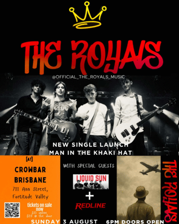 Poster for The Royals - Man In The Khaki Hat Single Launch