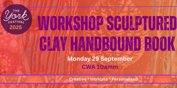 Sculptured Clay Handbound Book Workshop