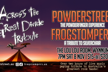 ACROSS THE GREAT DIVIDE | A Tribute Show | Powderstreet (Powderfinger) & Frogstompers (Silverchair) Experience