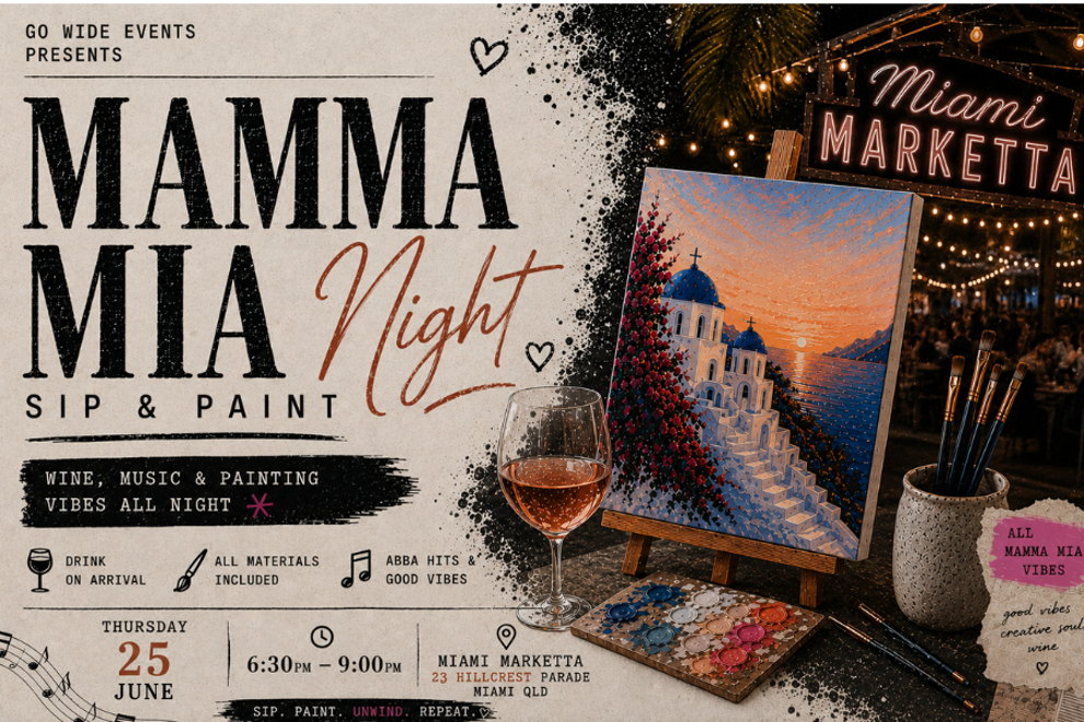 Mamma Mia Night | Sip & Paint