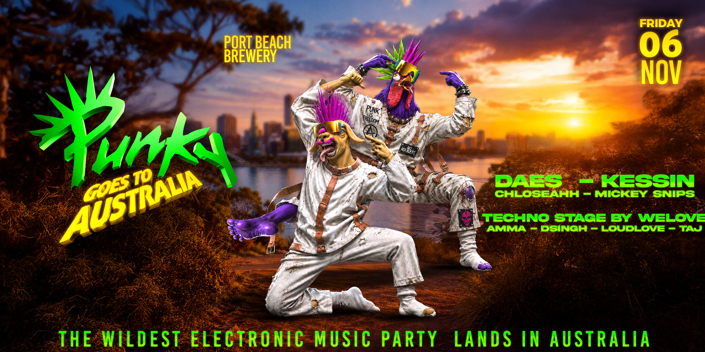 Punky goes to Australia