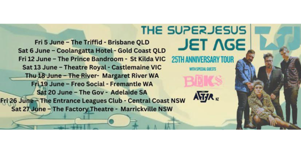 The Superjesus | 25 Years Of Jet Age live at Prince Bandroom - Concert poster