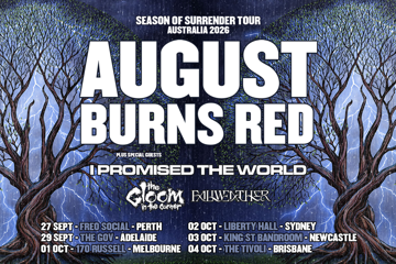 August Burns Red 'Season Of Surrender' Aus Tour 2026