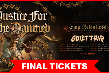 JUSTICE FOR THE DAMNED: ‘Stay Relentless’ Album Tour - Melbourne