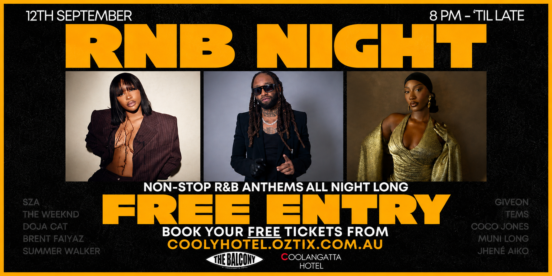 RNB NIGHT at The Balcony! (FREE ENTRY)