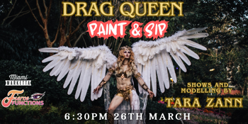 Drag Paint and Sip - Angel Warrior