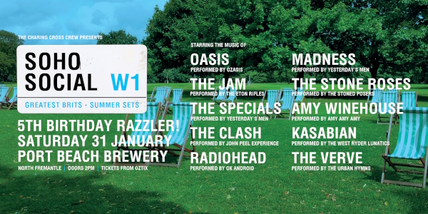 SOHO SOCIAL | The Greatest Brits - Summer Sets | 5TH BIRTHDAY RAZZLER! poster