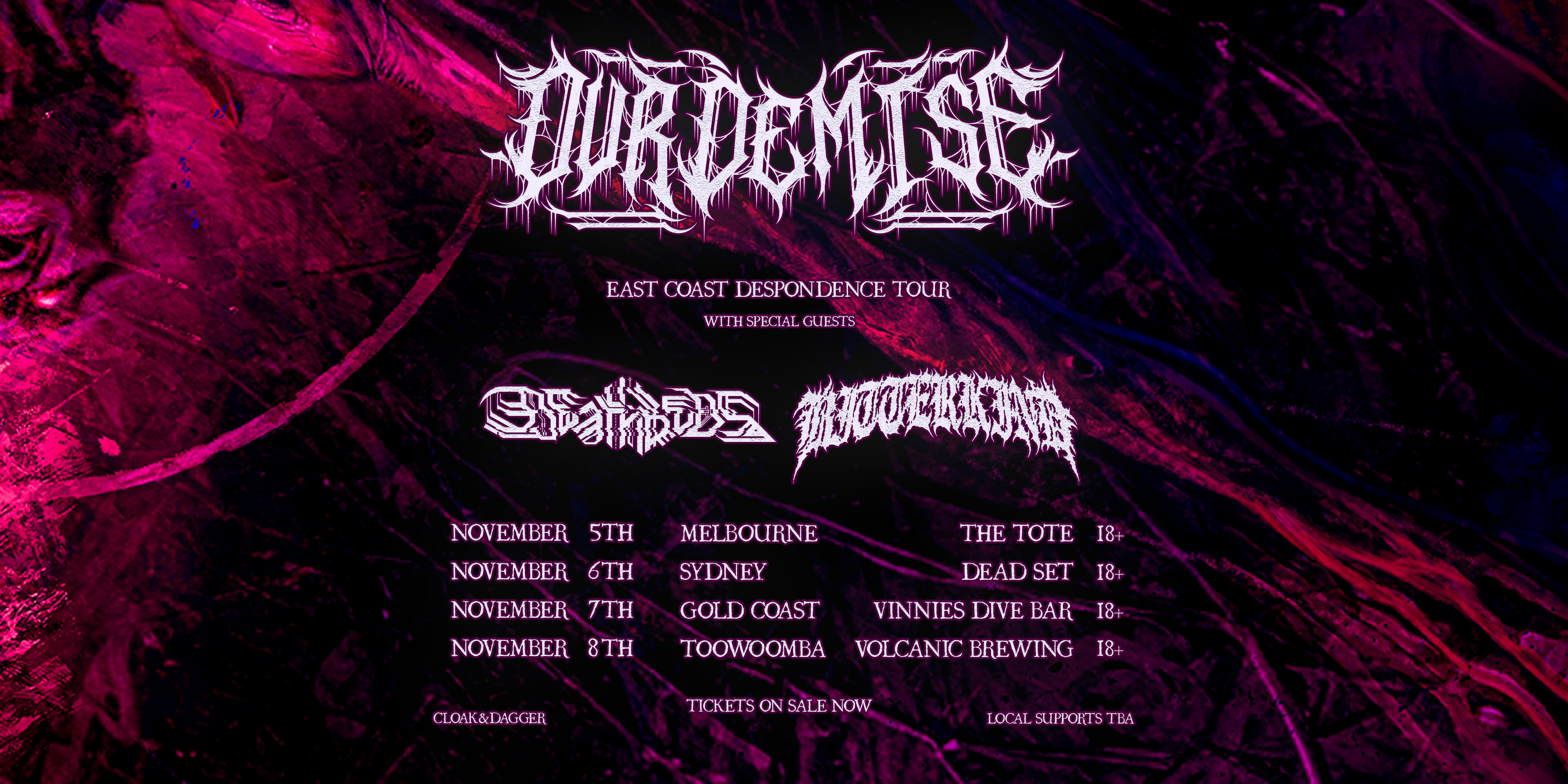 Our Demise “DESPONDENCE” TOUR- Melbourne