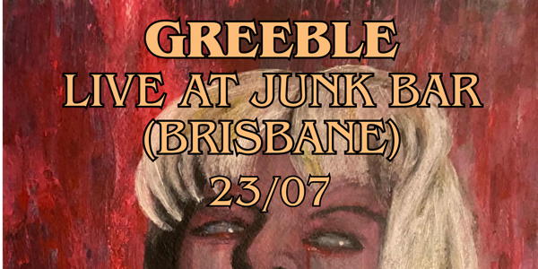 Greeble live at The Junk Bar - Concert poster