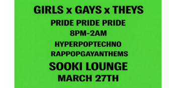 🔥GIRLS x GAYS x THEYS NIGHT 🔥