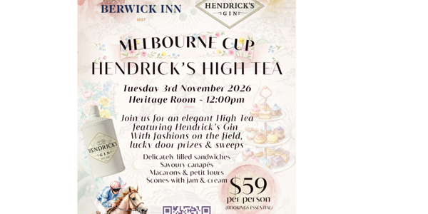 Hendrick's Melbourne Cup High Tea