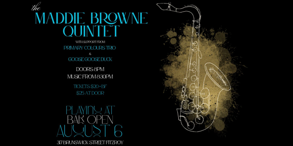 Event image for The Maddie Browne Quintet