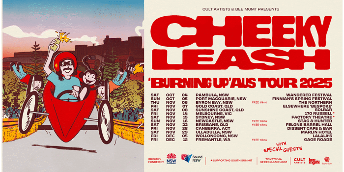 CHEEKY LEASH | BURNING UP AUS TOUR | Gold Coast | bespoke. Series 2