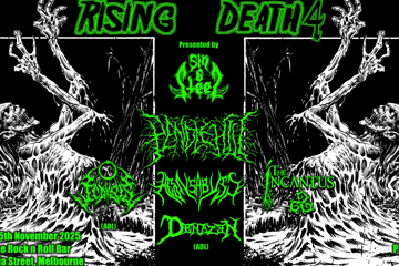 Rising Death 4: with Pendle Hill, Ecdysis, The Incantus, Aeons Abyss and Denazen - presented by Sin and Steel