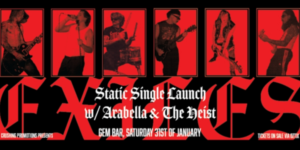 EXILES - 'Static' (Single Launch) poster