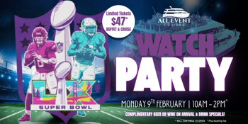 Super Bowl 2026 | Watch Party | Newcastle Harbour Cruise