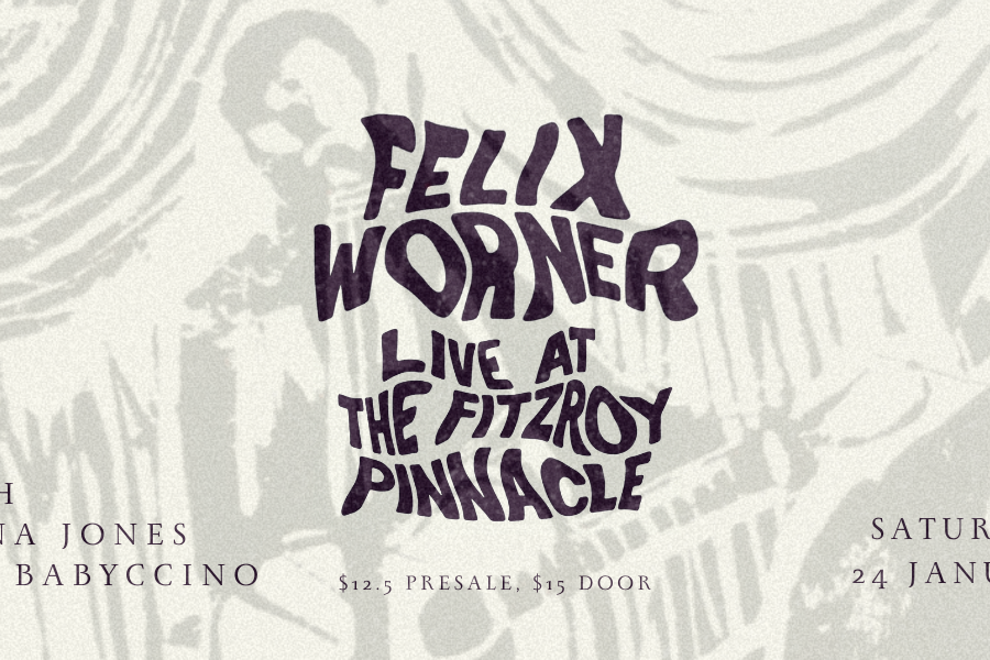 Felix Worner, Elena Jones & Babyccino Live at The Fitzroy Pinnacle