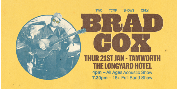 Brad Cox - 18+ Full Band Show live at Longyard Hotel - Concert poster