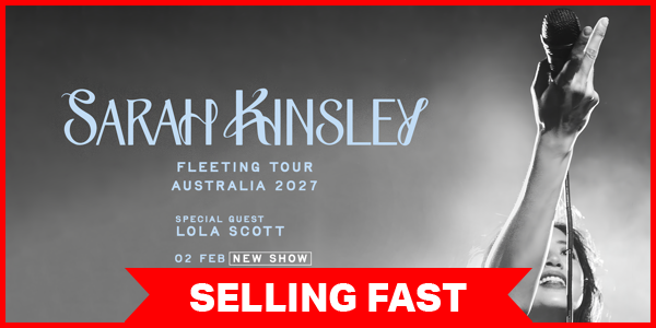 Sarah Kinsley | Fleeting Tour Australia 2027 live at Corner Hotel - Concert poster