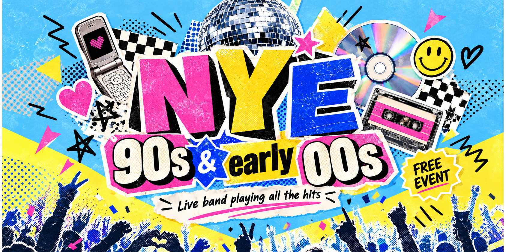 🪩 NYE REWIND: 90s & 00s PARTY 🎸