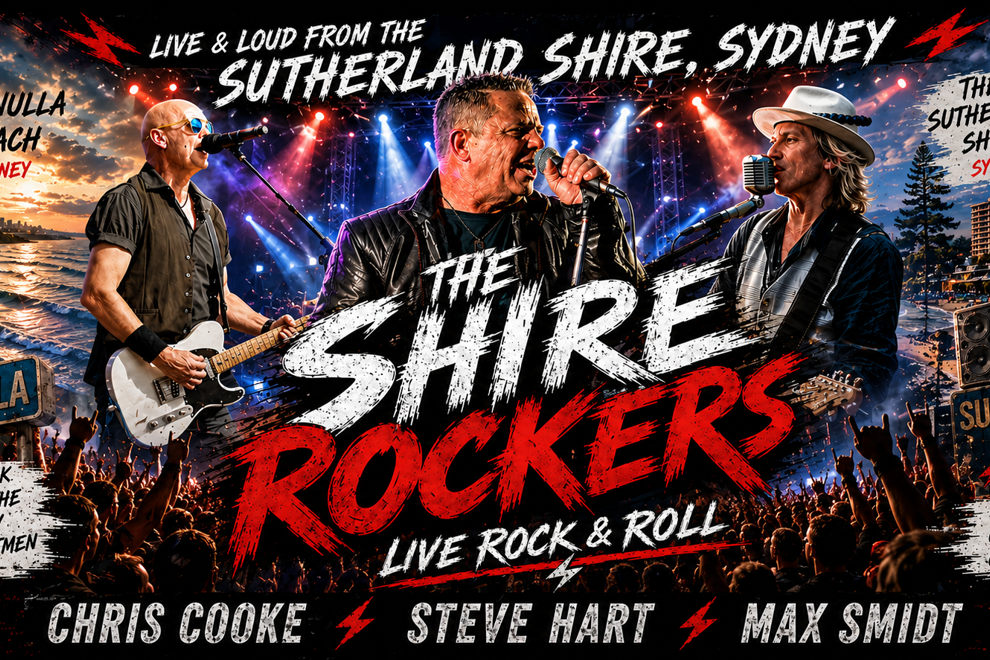 The Shire Rockers – Chris Cooke, Steve Hart & Max Smidt