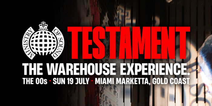 Ministry of Sound Testament 2026 - Gold Coast 00s Session