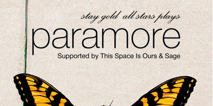 Stay Gold All Stars Plays: Paramore