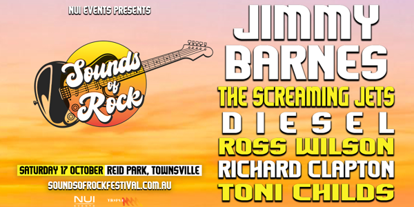 Sounds of Rock - Townsville live at Reid Park Townsville - Concert poster