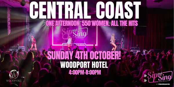SIP & SING AUSTRALIA X WOODPORT HOTEL