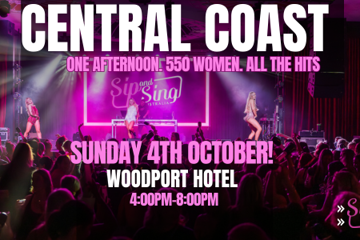 SIP & SING AUSTRALIA X WOODPORT HOTEL