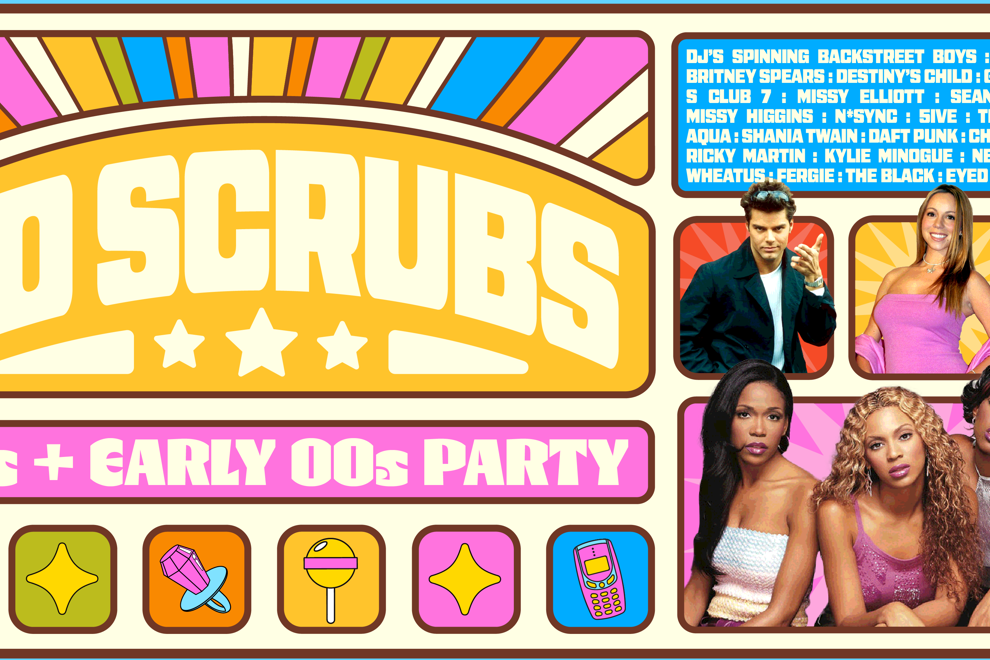 NO SCRUBS: 90s + Early 00s Party - Gladstone