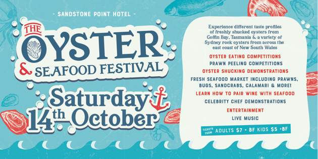 Oyster & Seafood Festival Tickets at Sandstone Point Hotel (Sandstone ...