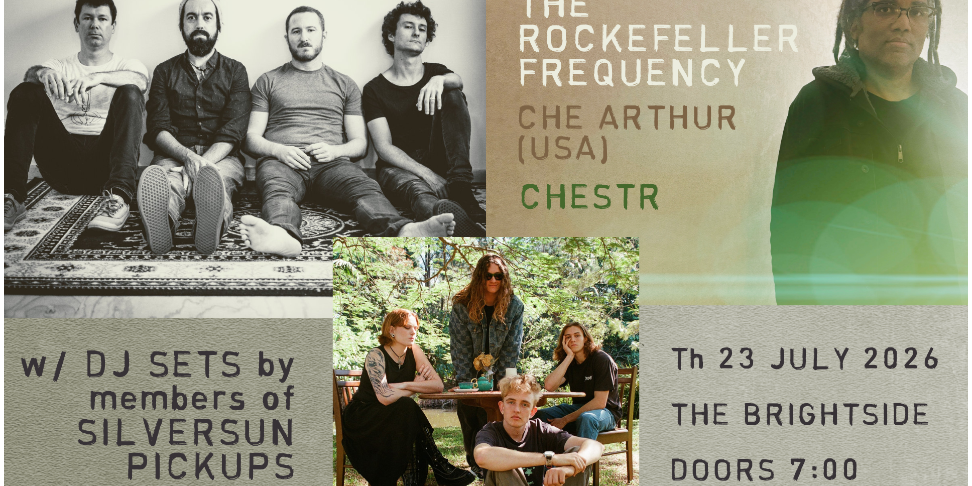 The Rockefeller Frequency, Che Arthur (USA), Chestr - DJ sets by members of Silversun Pickups
