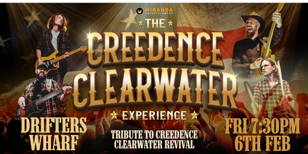 DRIFTERS WHARF | THE CREEDENCE CLEARWATER EXPERIENCE poster