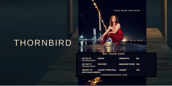 THORNBIRD live at The River - Concert poster